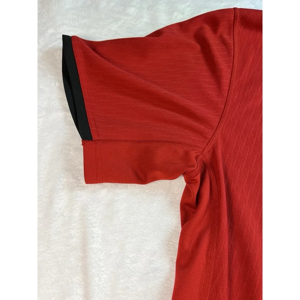 Louisville Cardinals Men's XL Adidas Red Climalite Sideline Polo‎ Shirt